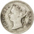 Moneda, Colonias del Estrecho, Victoria, 5 Cents, 1895, MBC, Plata, KM:10