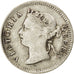 Moneda, Colonias del Estrecho, Victoria, 5 Cents, 1895, MBC, Plata, KM:10