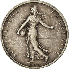 Coin, France, Semeuse, Franc, 1898, Paris, Flan mat, AU(55-58), Silver