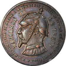 Moneta, Francia, 10 Centimes, 1871, Paris, Satirique, BB+, Stagno