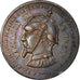 Moneta, Francia, 10 Centimes, 1871, Paris, Satirique, BB+, Stagno