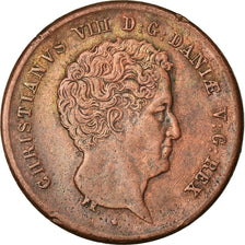 Coin, Denmark, Christian VIII, Rigsbankskilling, 1842, Altona, AU(55-58)