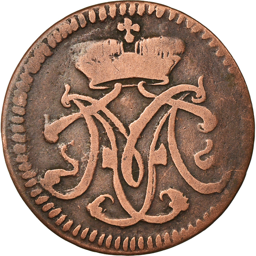 Coin, German States, COLOGNE, Maximilian Friedrich, 1/4 St, 1764, VF(20-25)