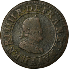 Monnaie, France, Henri IV, Double Tournois, 1603, Paris, TB+, Cuivre, CGKL:222