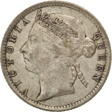 Moneda, Colonias del Estrecho, Victoria, 10 Cents, 1899, MBC, Plata, KM:11
