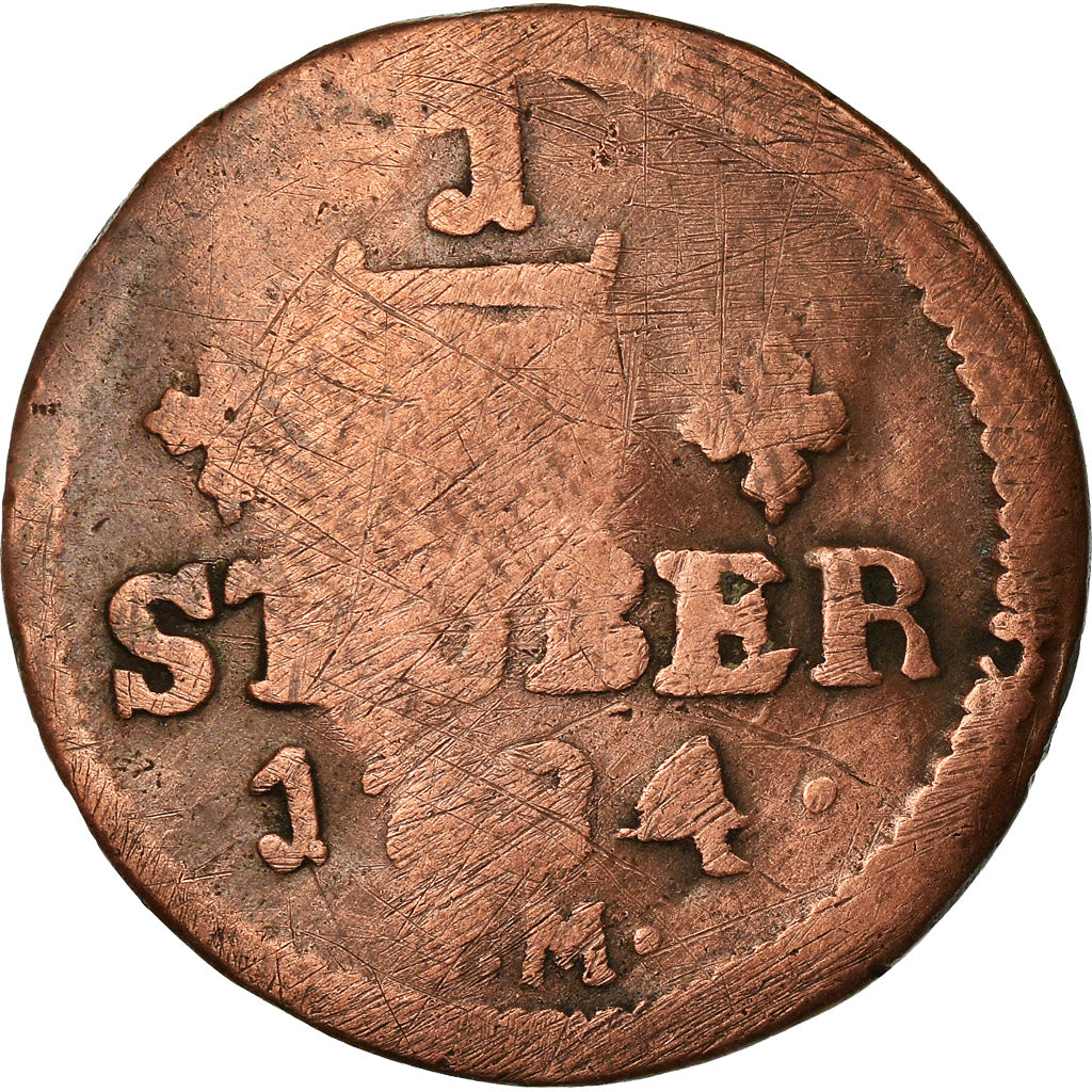 Coin, German States, JULICH-BERG, Karl Theodor, 1/4 Stüber, 1784, VF(20-25)