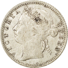 Monnaie, Straits Settlements, Victoria, 10 Cents, 1901, TTB, Argent, KM:11