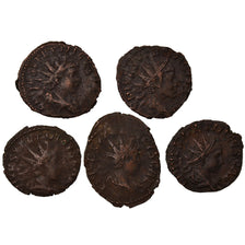 Moneta, Tetricus II, Antoninianus, Trier or Cologne, Lot de 5, BB, Biglione