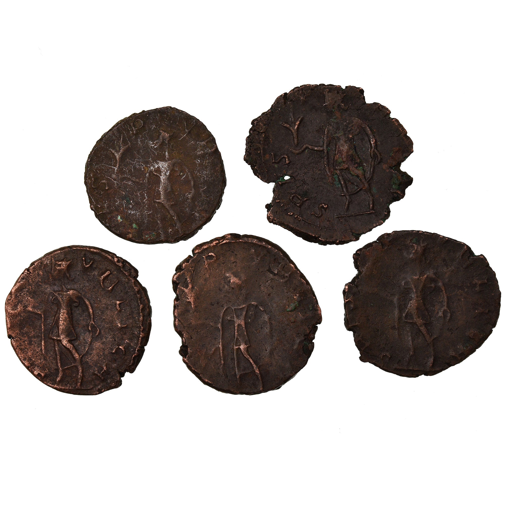 Coin, Tetricus II, Antoninianus, 271-272, Trier or Cologne, Lot de 5, VF(30-35)