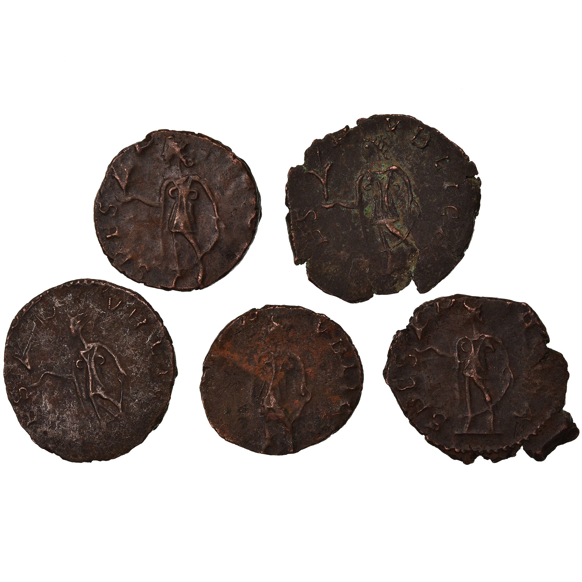 Coin, Tetricus II, Antoninianus, 271-272, Trier or Cologne, Lot de 5, VF(30-35)