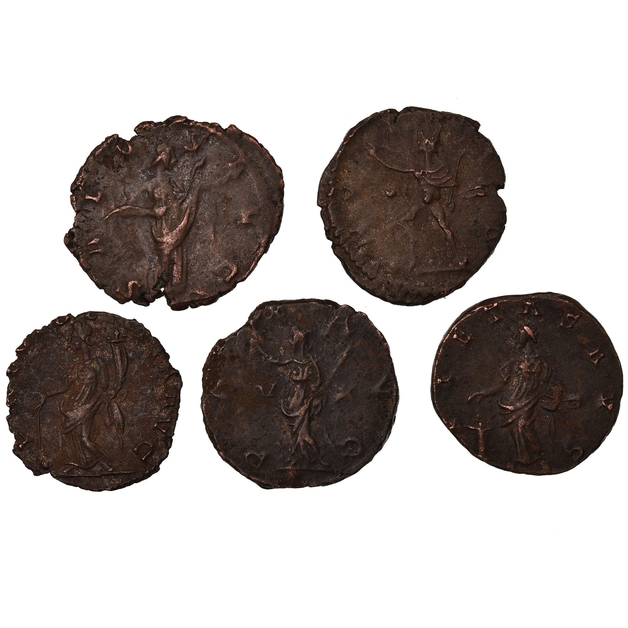 Coin, Victorinus, Antoninianus, 271-272, Trier or Cologne, Lot de 5, VF(30-35)