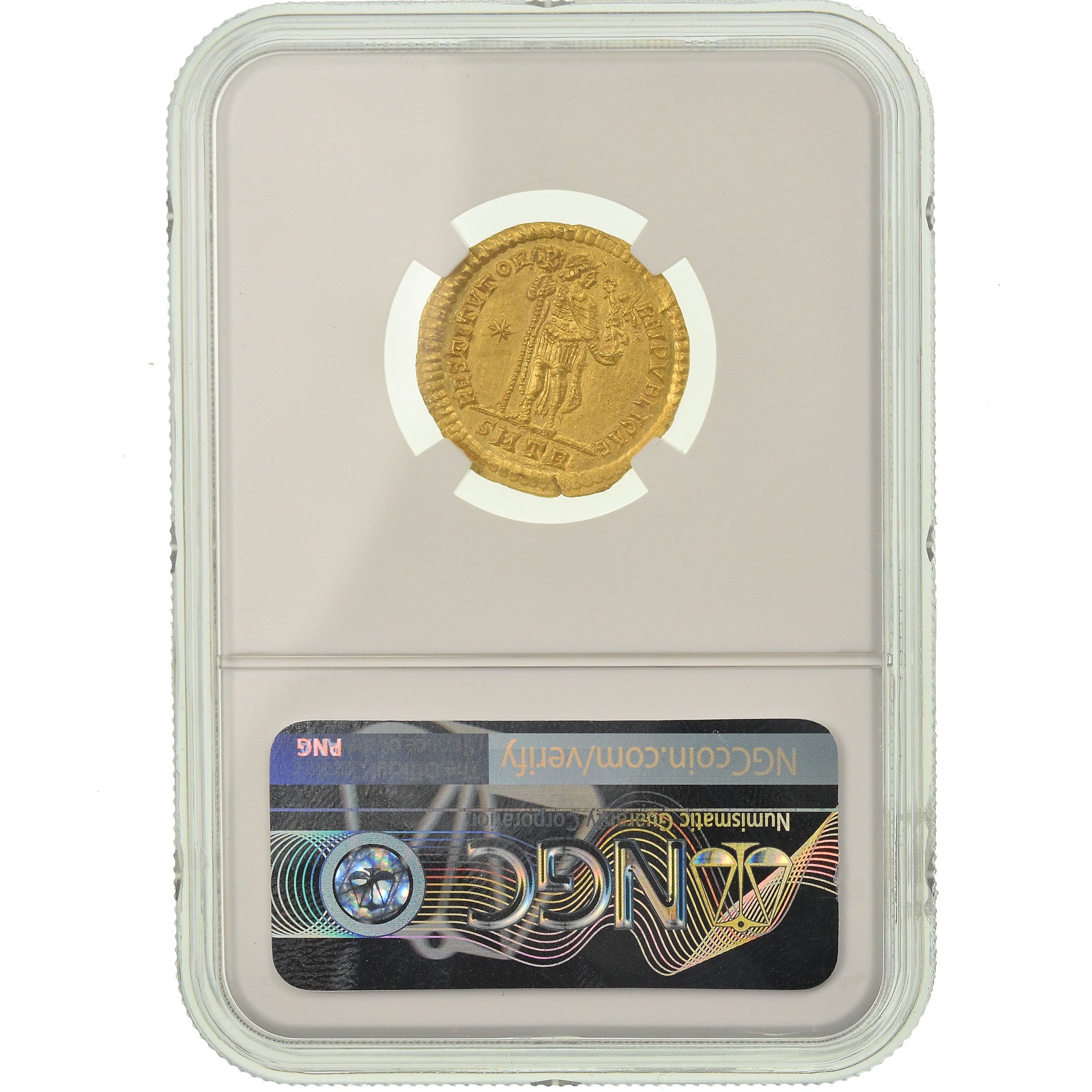 Coin, Magnus Maximus, Solidus, 383-388 AD, Trier, Very rare, graded, NGC, MS