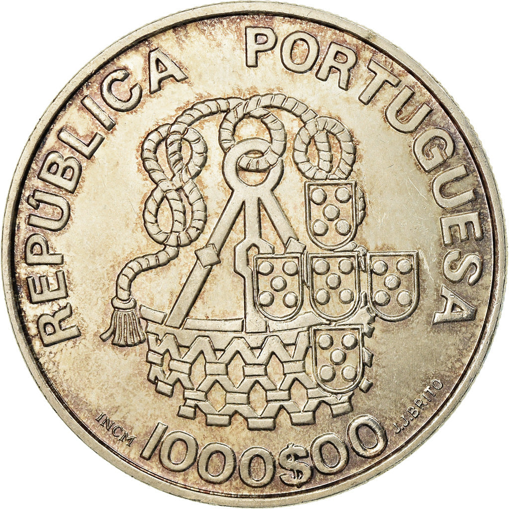 Coin, Portugal, 1000 Escudos, 1998, MS(60-62), Silver, KM:708