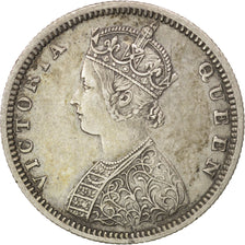 Moneda, INDIA BRITÁNICA, Victoria, 1/2 Rupee, 1874, MBC, Plata, KM:472