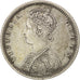 Moneda, INDIA BRITÁNICA, Victoria, 1/2 Rupee, 1874, MBC, Plata, KM:472