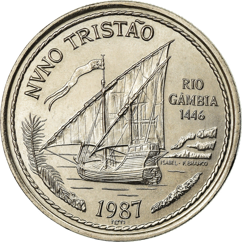 Coin, Portugal, 100 Escudos, 1987, AU(55-58), Copper-nickel, KM:640