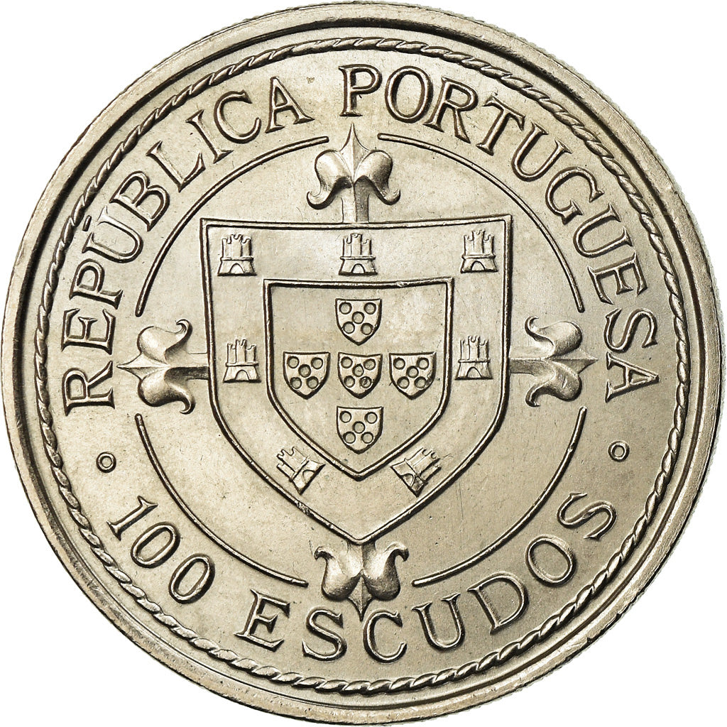 Coin, Portugal, 100 Escudos, 1987, AU(55-58), Copper-nickel, KM:640
