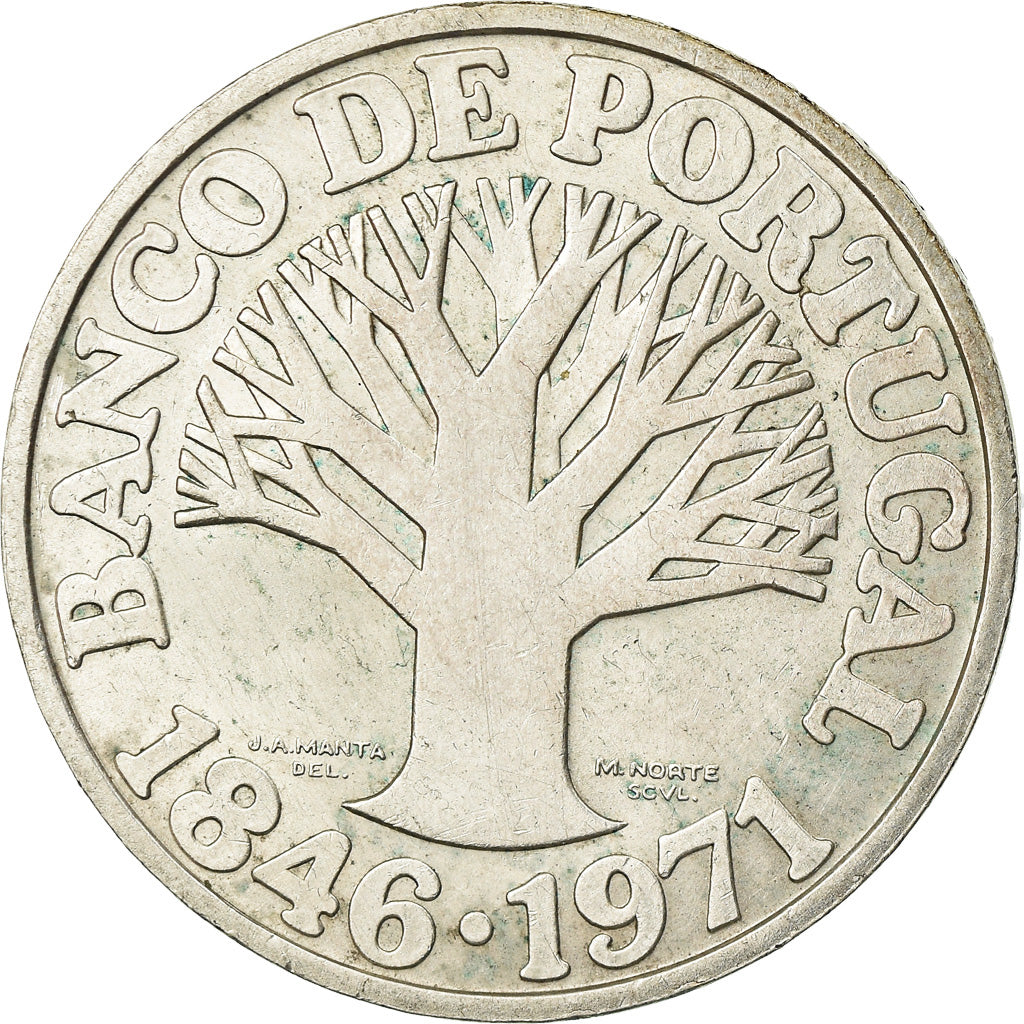 Coin, Portugal, 50 Escudos, 1971, EF(40-45), Silver, KM:601