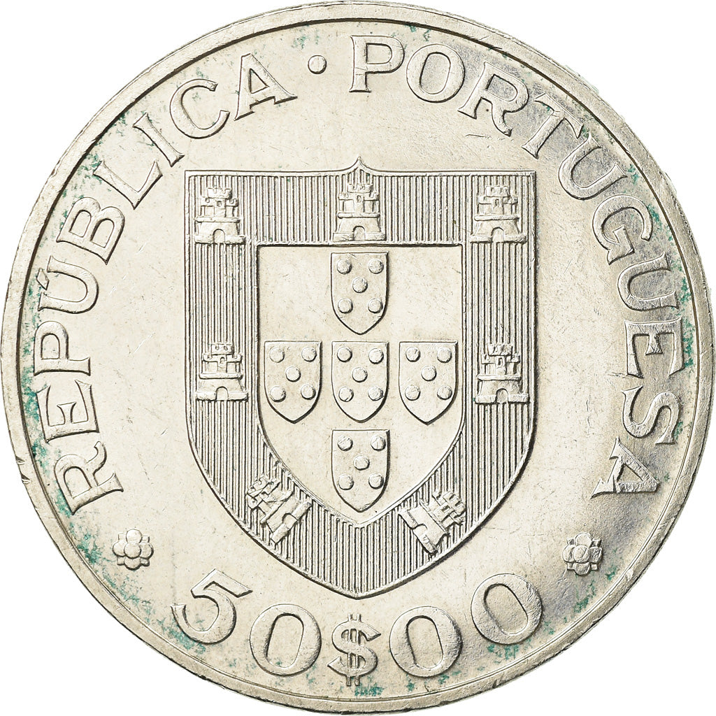 Münze, Portugal, 50 Escudos, 1969, VZ, Silber, KM:599
