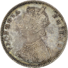 INDIA-BRITISH, 1/2 Rupee, 1889, KM #491, MS(60-62), Silver, 5.84