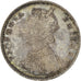 INDIA-BRITISH, 1/2 Rupee, 1889, KM #491, MS(60-62), Silver, 5.84