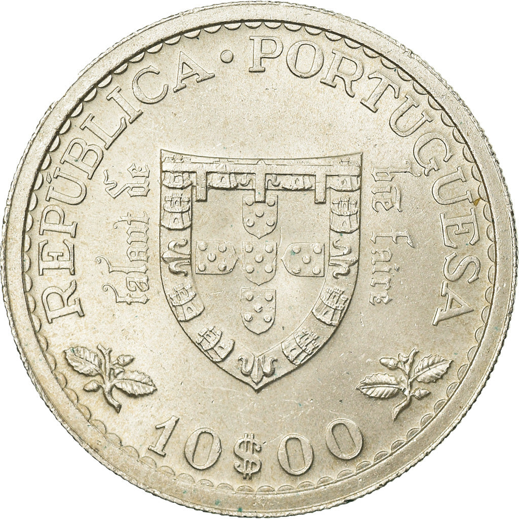 Coin, Portugal, 10 Escudos, 1960, Lisbon, MS(60-62), Silver, KM:588