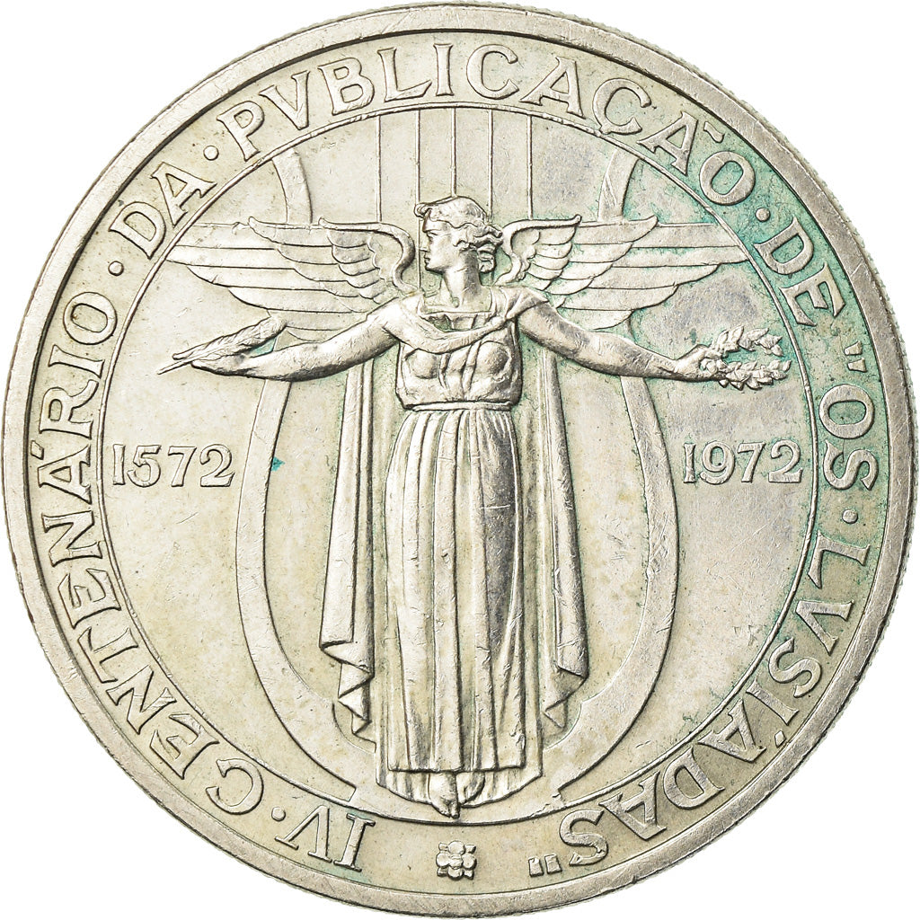 Munten, Portugal, 50 Escudos, 1972, PR, Zilver, KM:602