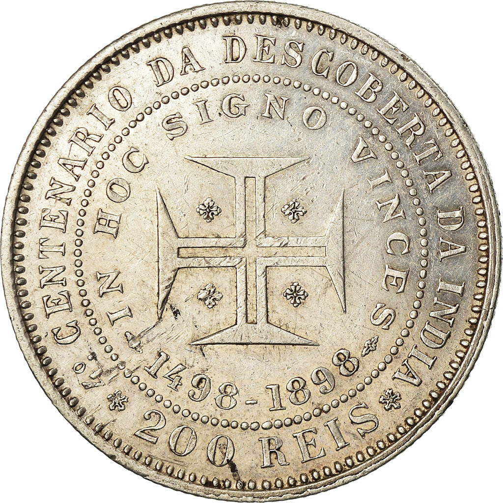 Coin, Portugal, Carlos I, 200 Reis, 1898, EF(40-45), Silver, KM:537