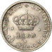 Coin, Portugal, Luiz I, 50 Reis, 1889, MS(60-62), Silver, KM:506.2