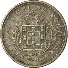 Moeda, Portugal, Carlos I, 50 Reis, 1900, AU(50-53), Cobre-níquel, KM:545