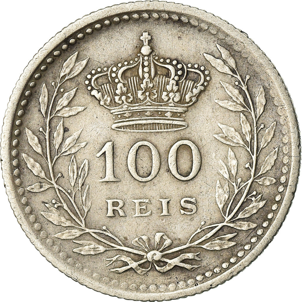 Moneda, Portugal, Manuel II, 100 Reis, 1910, MBC, Plata, KM:548