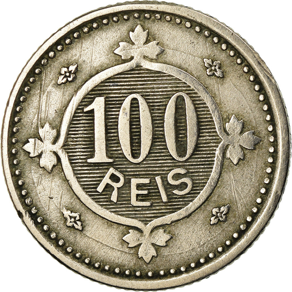 Moeda, Portugal, Carlos I, 100 Reis, 1900, VF(30-35), Cobre-níquel, KM:546