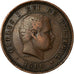 Moneda, Portugal, Carlos I, 5 Reis, 1906, MBC, Bronce, KM:530