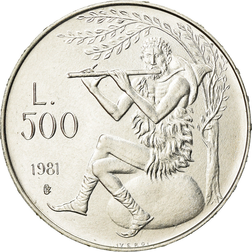 Coin, San Marino, 500 Lire, 1981, MS(63), Silver, KM:124