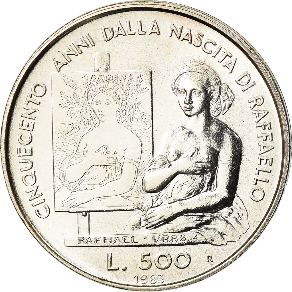 Coin, San Marino, 500 Lire, 1983, MS(63), Silver, KM:154