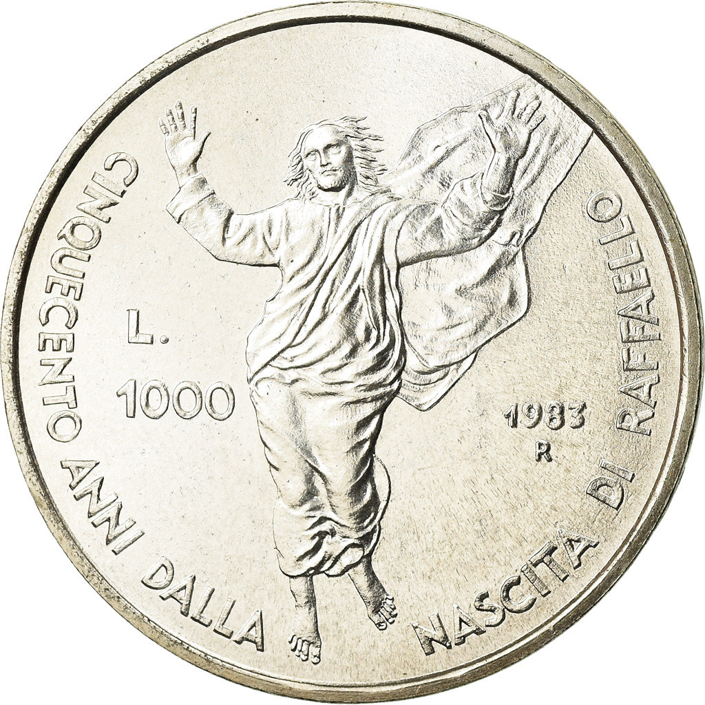 Moneta, San Marino, 1000 Lire, 1983, SPL, Argento, KM:155