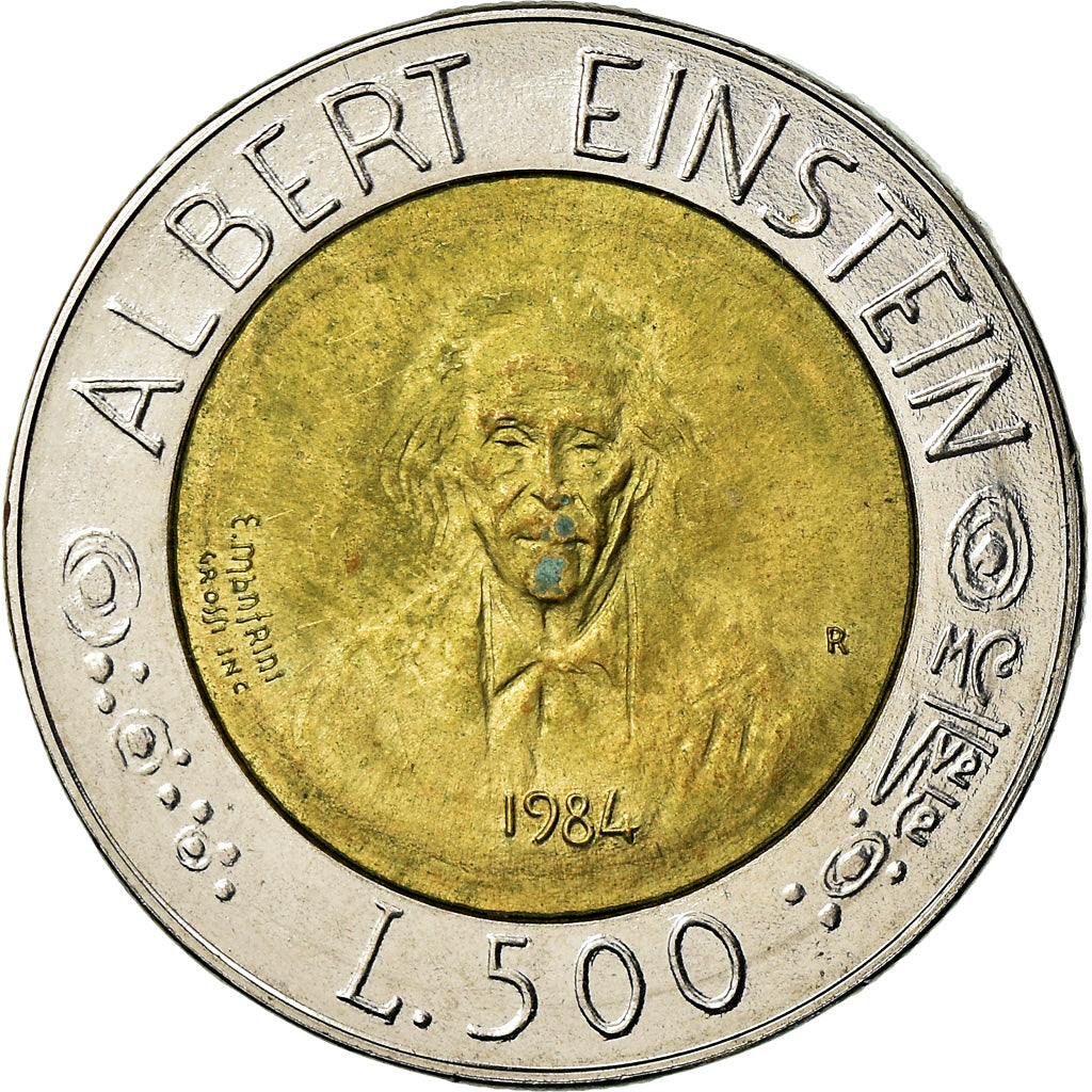 Moneta, San Marino, 500 Lire, 1984, Rome, EF(40-45), Bimetaliczny, KM:167