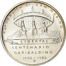 Moeda, San Marino, 500 Lire, 1982, Rome, MS(63), Prata, KM:139