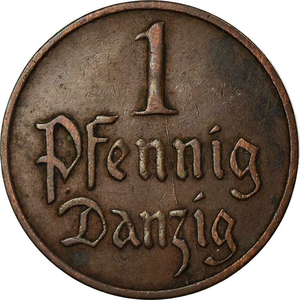Moneda, DANZIG, Pfennig, 1923, DANZIG, MBC, Bronce, KM:140