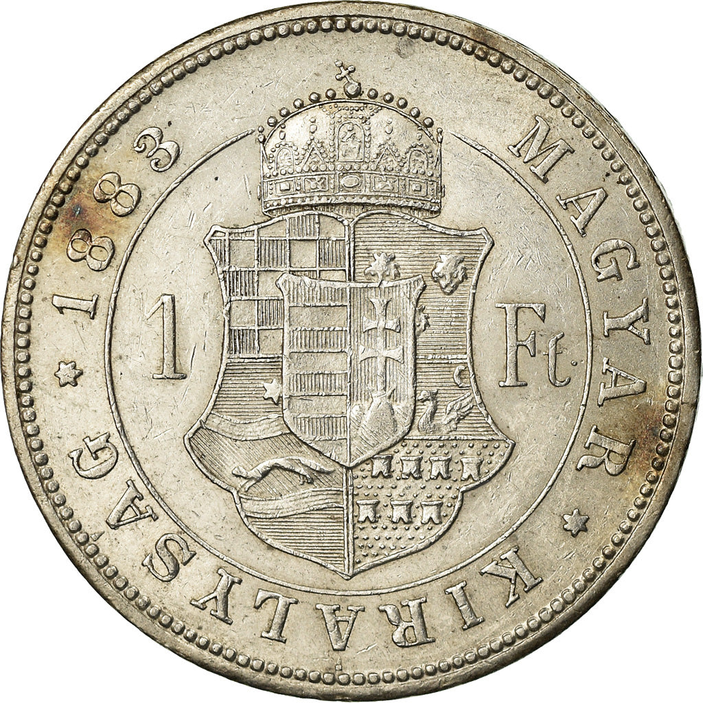 Coin, Hungary, Franz Joseph I, Forint, 1883, EF(40-45), Silver, KM:469