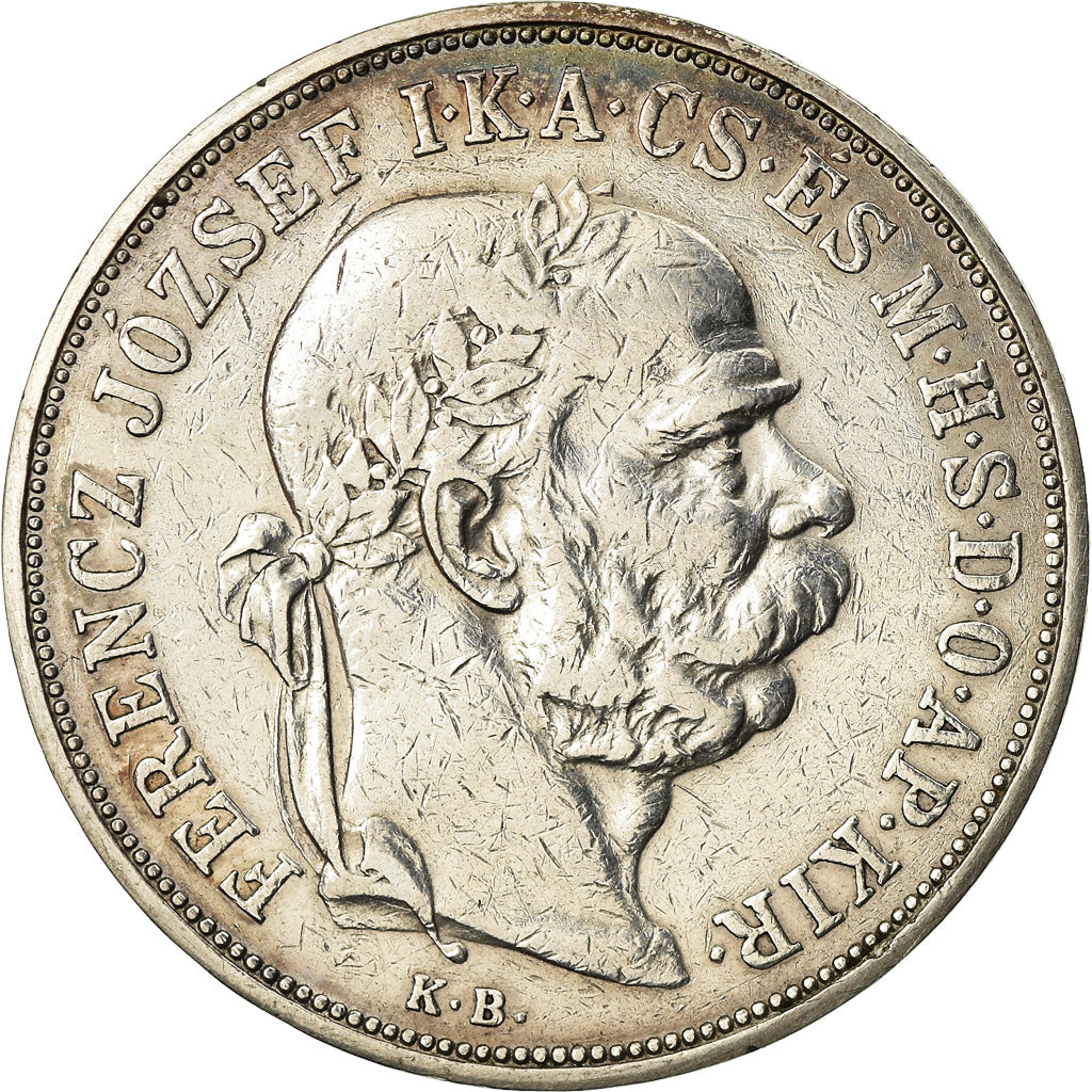 Münze, Ungarn, Franz Joseph I, 5 Korona, 1900, Kormoczbanya, SS, Silber, KM:488