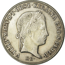 Coin, Hungary, Ferdinand V, 20 Krajczar, 1848, AU(50-53), Silver, KM:422