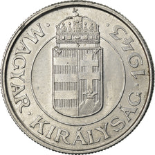 Coin, Hungary, 2 Pengö, 1943, Budapest, AU(55-58), Aluminum, KM:522.1