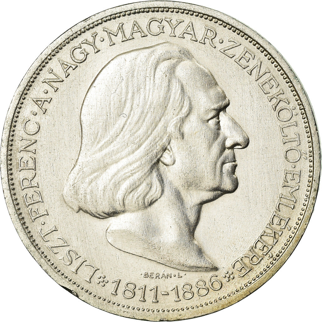 Coin, Hungary, 2 Pengö, 1936, AU(50-53), Silver, KM:515