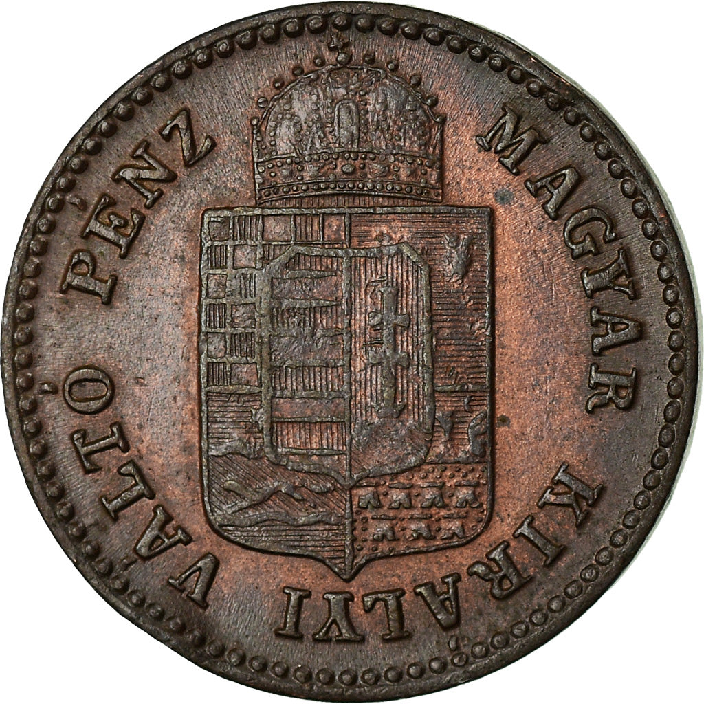 Coin, Hungary, Franz Joseph I, Krajczar, 1881, Kremnitz, MS(60-62), Copper