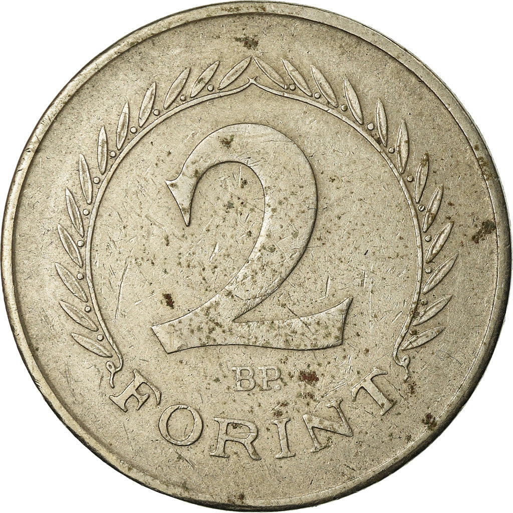 Coin, Hungary, 2 Forint, 1965, EF(40-45), Copper-Nickel-Zinc, KM:556a