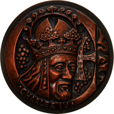 France, Medal, Charles IV, Paris, History, 1978, Sindelar, MS(63), Copper