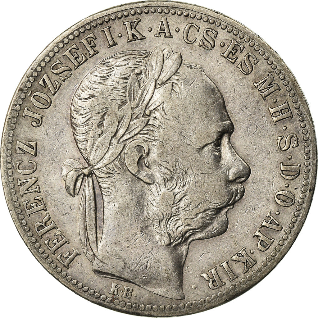 Münze, Ungarn, Franz Joseph I, Forint, 1891, SS, Silber, KM:475