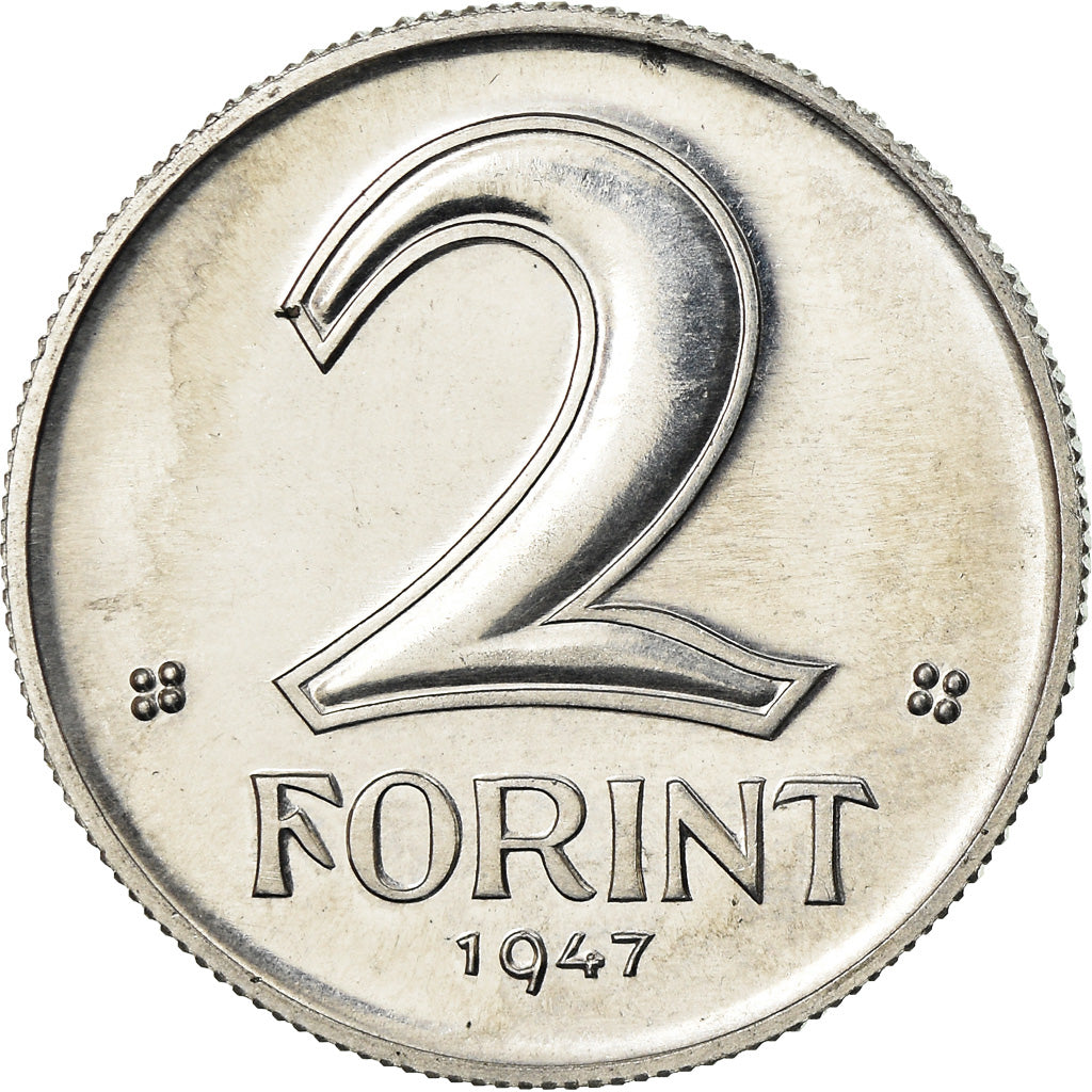 Coin, Hungary, 2 Forint, 1947, Budapest, AU(50-53), Aluminum, KM:533