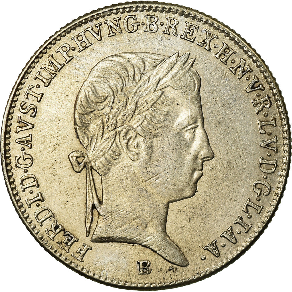 Coin, Hungary, Ferdinand V, 10 Krajczar, 1846, EF(40-45), Silver, KM:421